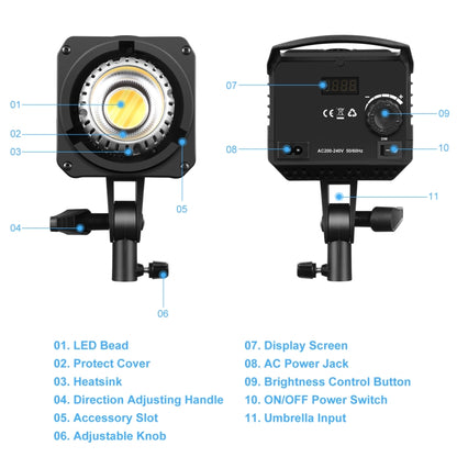 PULUZ 220V 150W 3200K-5600K Studio Video Light + 2.8m Light Holder + 65cm Foldable Lantern Softbox Photography Kit(US Plug) - Camera Accessories by PULUZ | Online Shopping UK | buy2fix