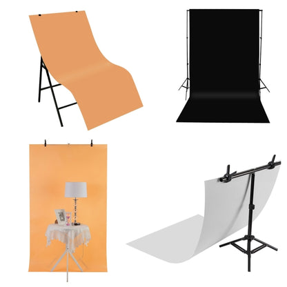 3 PCS PULUZ Photography Background PVC Paper Kits for Studio Tent Box, 3 Colors (Black, White,Yellow), Size: 120cm x 60cm - Camera Accessories by PULUZ | Online Shopping UK | buy2fix