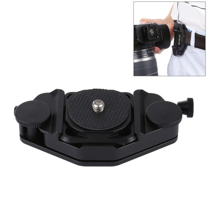 PULUZ Capture Camera Clip CNC Aluminum Alloy Quick Release Clip with Plate (Black) - Quick Release Plate by PULUZ | Online Shopping UK | buy2fix