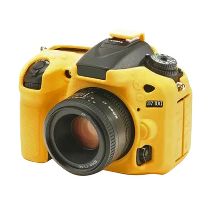 PULUZ Soft Silicone Protective Case for Nikon D7200 /D7100(Yellow) - Camera Accessories by PULUZ | Online Shopping UK | buy2fix