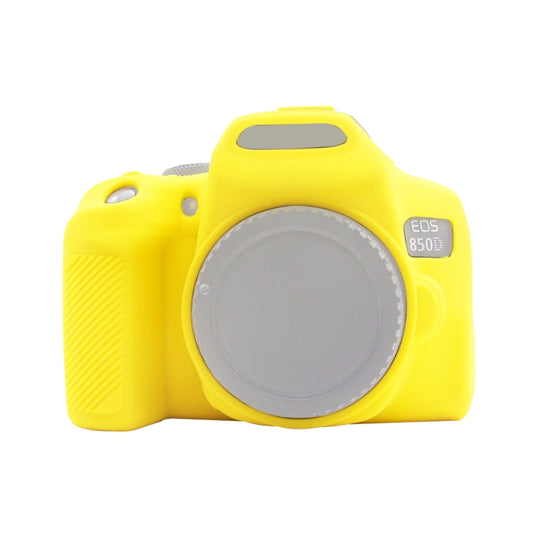 PULUZ Soft Silicone Protective Case for Canon EOS 850D(Yellow) - Camera Accessories by PULUZ | Online Shopping UK | buy2fix