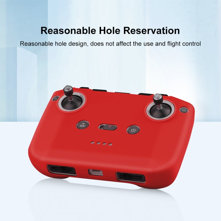 PULUZ Shockproof Anti-scratch Silicone Case with Neck Strap For DJI Neo / Mini 3 / 3 Pro / Mavic 3 / Air 2S / Mini 2 RC-N2 / RC-N1 / RC-N3 Remote Control(Red) - Cases & Bags by PULUZ | Online Shopping UK | buy2fix