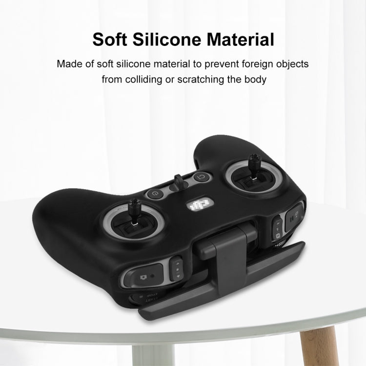 For DJI FPV Combo Remote Control PULUZ Silicone Protective Case (Black) - DJI & GoPro Accessories by PULUZ | Online Shopping UK | buy2fix