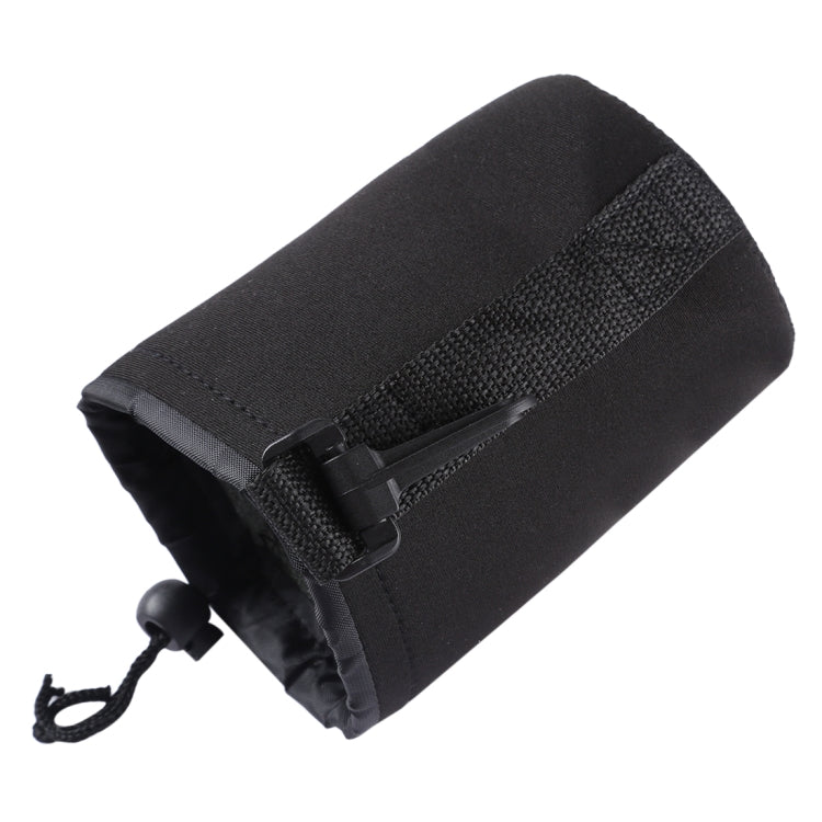 Neoprene SLR Camera Lens Carrying Bag Pouch Bag with Carabiner, Size: 10x14cm(Black) - Camera Accessories by buy2fix | Online Shopping UK | buy2fix