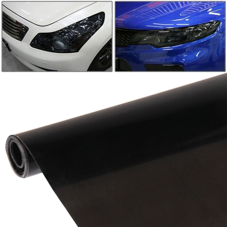 Protective Decoration Bright Surface Car Light Membrane /Lamp Sticker, Size: 195cm x 30cm(Black) - Auto Film by buy2fix | Online Shopping UK | buy2fix