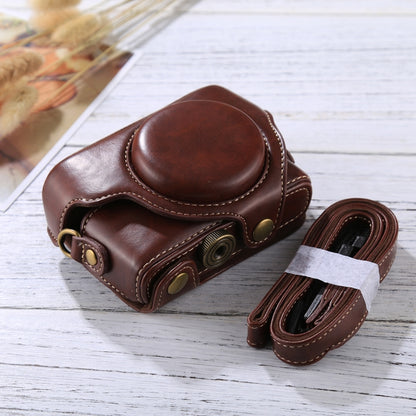 Retro Style PU Leather Camera Case Bag with Strap for Sony RX100 M3 / M4 / M5(Coffee) - Camera Accessories by buy2fix | Online Shopping UK | buy2fix