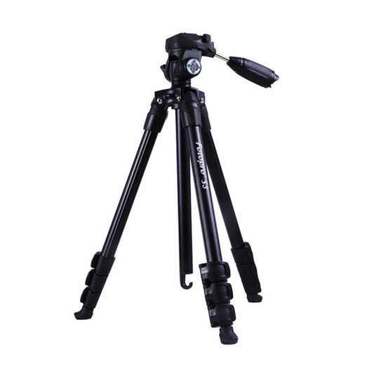 Fotopro S3 4-Section Folding Aluminum Legs Tripod PTZ Stand for SLR / Micro-SLR / Digital Cameras - Camera Accessories by Fotopro | Online Shopping UK | buy2fix