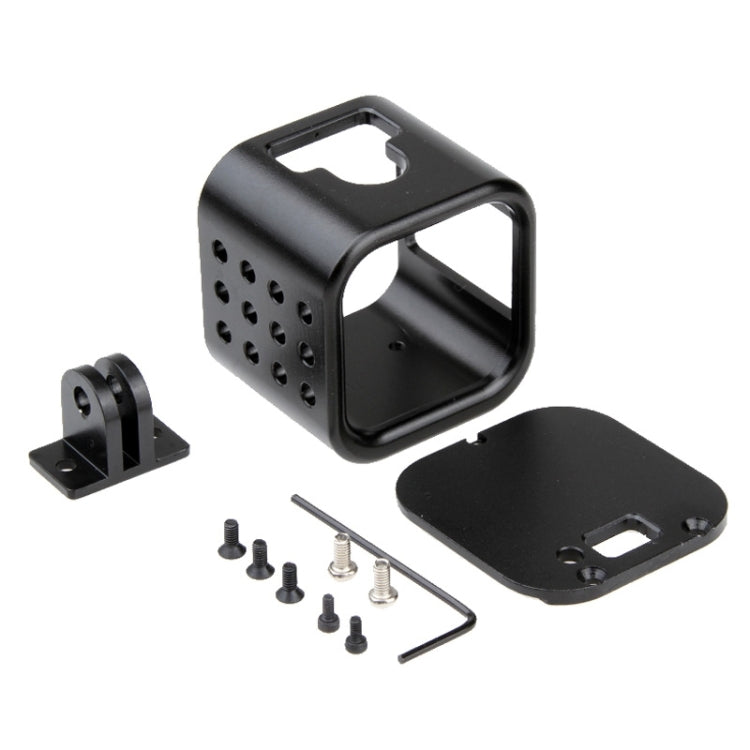 Housing Shell CNC Aluminum Alloy Protective Cage with Insurance Back Cover for GoPro HERO5 Session /HERO4 Session /HERO Session(Black) - DJI & GoPro Accessories by buy2fix | Online Shopping UK | buy2fix