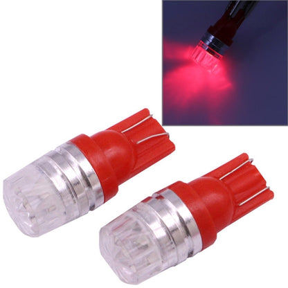 2 PCS T10 1.5W 60LM 1 LED Red COB LED Brake Light for Vehicles, DC12V(Red) - Instrument Lights by buy2fix | Online Shopping UK | buy2fix