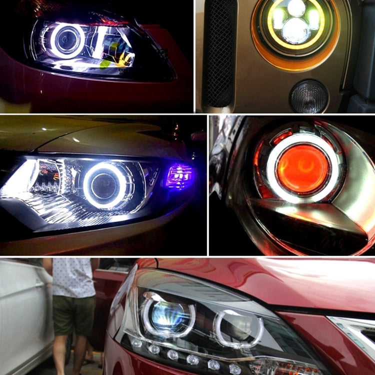 90mm 5W 180LM Angel Eyes Circles Car Headlight White Light COB LED Lights for Vehicles, DC 12-24V - In Car by buy2fix | Online Shopping UK | buy2fix