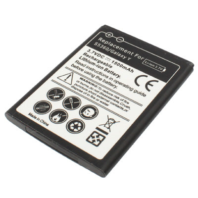 1500mAh Replacement Battery for Galaxy Y / S5360 - For Samsung by buy2fix | Online Shopping UK | buy2fix