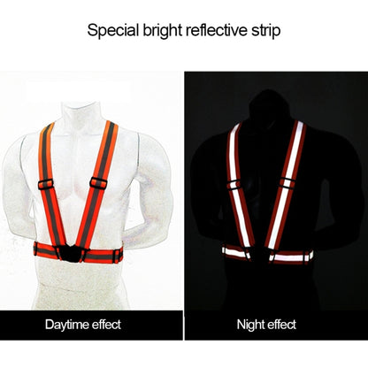 Night Riding Running Flexible Reflective Safety Vest(Blue) - Reflective Safety Clothing by buy2fix | Online Shopping UK | buy2fix