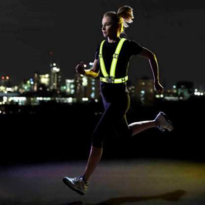 Night Riding Running Flexible Reflective Safety Vest(Blue) - Reflective Safety Clothing by buy2fix | Online Shopping UK | buy2fix