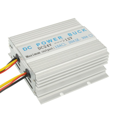 DC 24V to 12V Car Power Step-down Transformer, Rated Output Current: 20A - In Car by buy2fix | Online Shopping UK | buy2fix