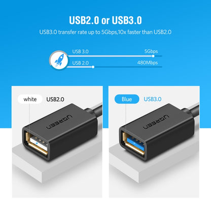 UGREEN 13cm USB 3.0 Female to USB-C / Type-C Male OTG Converter Adapter Cable (White) - OTG Adapter by UGREEN | Online Shopping UK | buy2fix