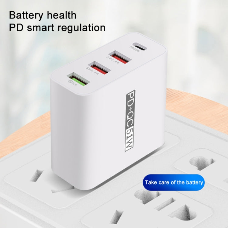 WLX-A6 4 Ports Quick Charging USB Travel Charger Power Adapter, AU Plug - USB Charger by buy2fix | Online Shopping UK | buy2fix