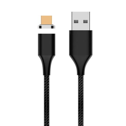 M11 5A USB to Micro USB Nylon Braided Magnetic Data Cable, Cable Length: 1m (Black) - Mobile Accessories by buy2fix | Online Shopping UK | buy2fix