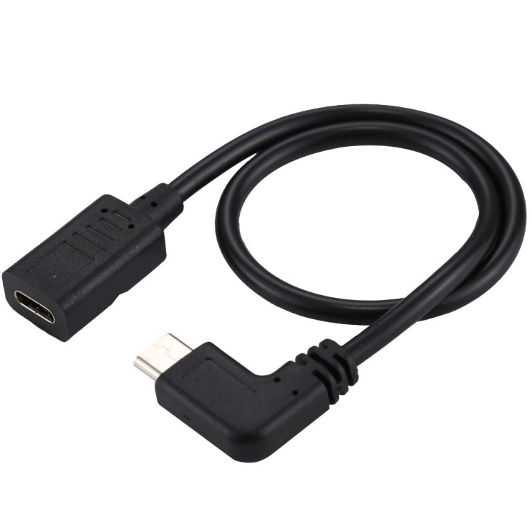 USB-C / Type-C Female to USB-C / Type-C Male Elbow Adapter Cable, Total Length: about 30cm - USB-C & Type-C Cable by buy2fix | Online Shopping UK | buy2fix