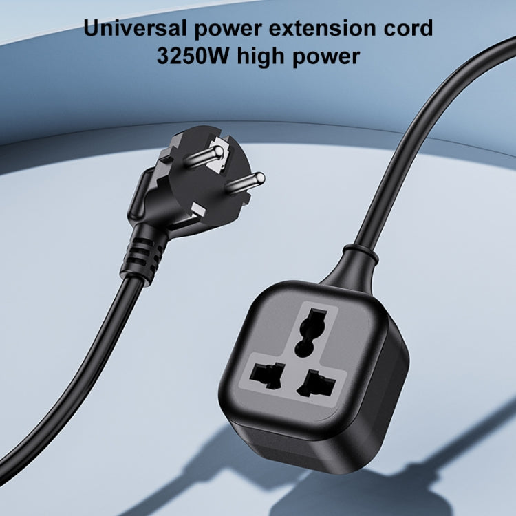 Yesido MC31 EU Plug to Universal Plug Power Extension Cable, Length: 0.25m - Plug Adaptor by Yesido | Online Shopping UK | buy2fix