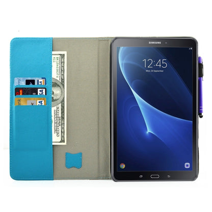 For Galaxy Tab A 10.1 (2016) / T580 Butterfly Tree Pattern Horizontal Flip Leather Case with Holder & Wallet & Card Slots & Sleep / Wake-up Function & Pen Slot - Samsung Accessories by buy2fix | Online Shopping UK | buy2fix