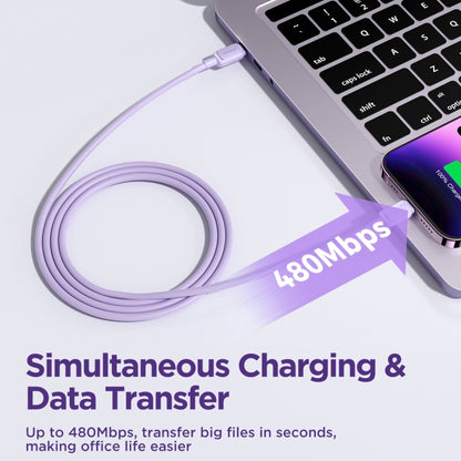 JOYROOM S-CL020A14 Multi-Color Series 20W USB-C / Type-C to 8 Pin Fast Charging Data Cable, Length:1.2m (Purple) - 2 in 1 Cable by JOYROOM | Online Shopping UK | buy2fix