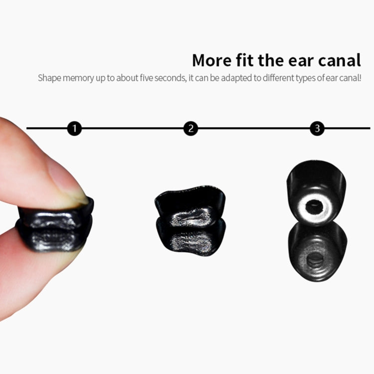 A Pair KZ Soft Memory Foam Earbuds For All In-Ear Earphone(Black) - Apple Accessories by KZ | Online Shopping UK | buy2fix