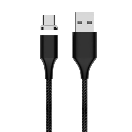 M11 5A USB to USB-C / Type-C Nylon Braided Magnetic Data Cable, Cable Length: 2m (Black) - Mobile Accessories by buy2fix | Online Shopping UK | buy2fix