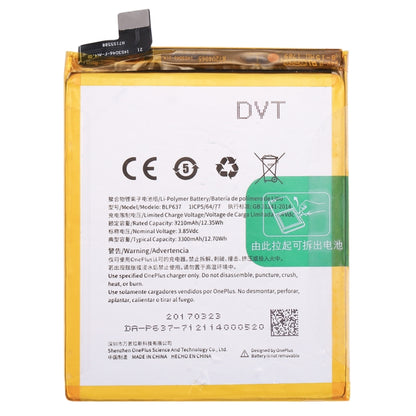 3210mAh for OnePlus 5 Rechargeable Li-Polymer Battery - For OnePlus by buy2fix | Online Shopping UK | buy2fix