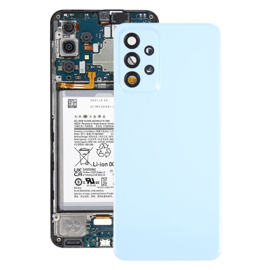 For Samsung Galaxy A23 5G SM-A236A Original Battery Back Cover with Camera Lens Cover(Blue) - Back Cover by buy2fix | Online Shopping UK | buy2fix