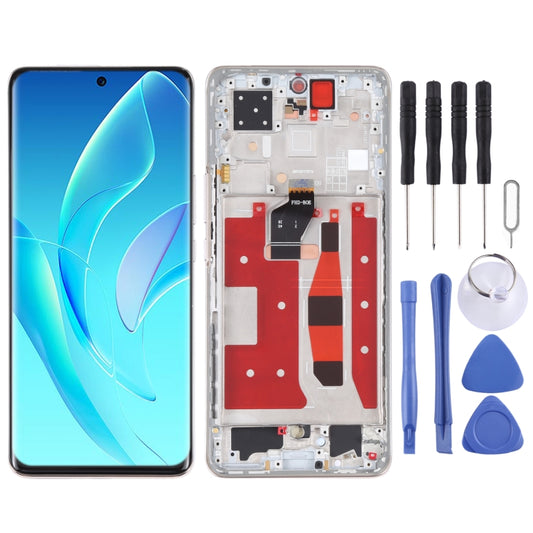 Original LCD Screen and Digitizer Full Assembly with Frame for Honor 60 Pro (Gold) - LCD Screen by buy2fix | Online Shopping UK | buy2fix