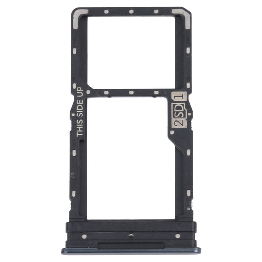 For Motorola Moto G82 5G SIM Card Tray + SIM / Micro SD Card Tray (Black) - Card Socket by buy2fix | Online Shopping UK | buy2fix