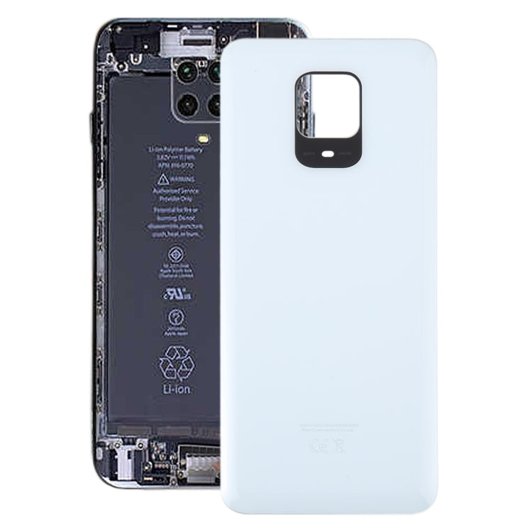 For Xiaomi Redmi Note 9 Pro Max OEM Glass Battery Back Cover(White) - Back Cover by buy2fix | Online Shopping UK | buy2fix