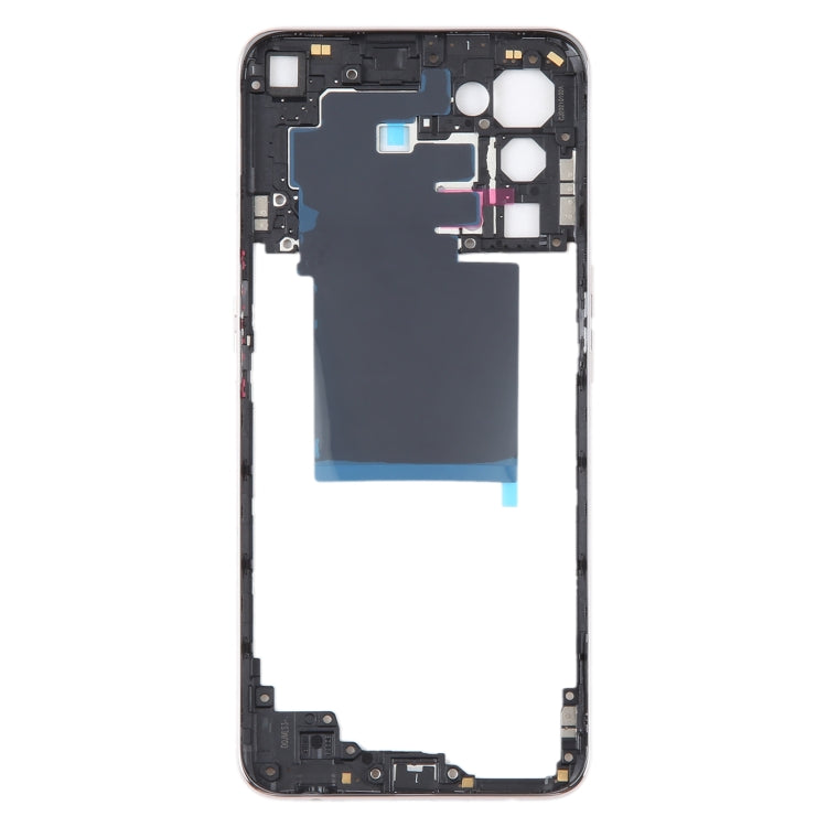 For OPPO Reno5 5G Original Middle Frame Bezel Plate (Gold) - Frame Bezel Plate by buy2fix | Online Shopping UK | buy2fix