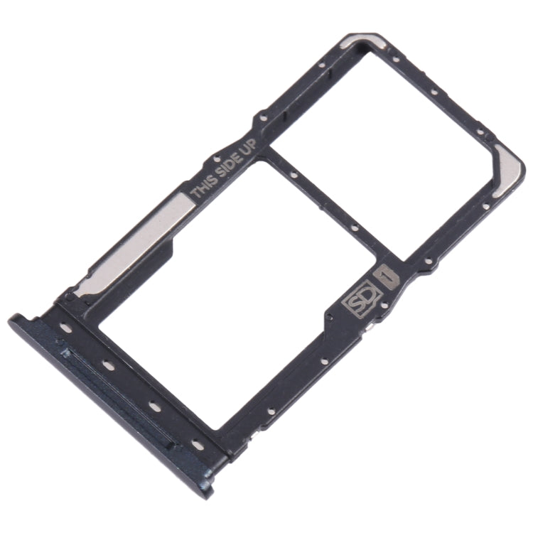 For Motorola Moto G Pure SIM Card Tray + Micro SD Card Tray (Black) - Card Socket by buy2fix | Online Shopping UK | buy2fix