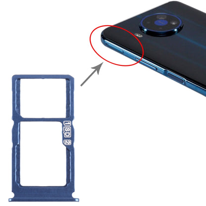 For Nokia 8.3 Original SIM + SIM / Micro SD Card Tray (Blue) - Card Tray by buy2fix | Online Shopping UK | buy2fix