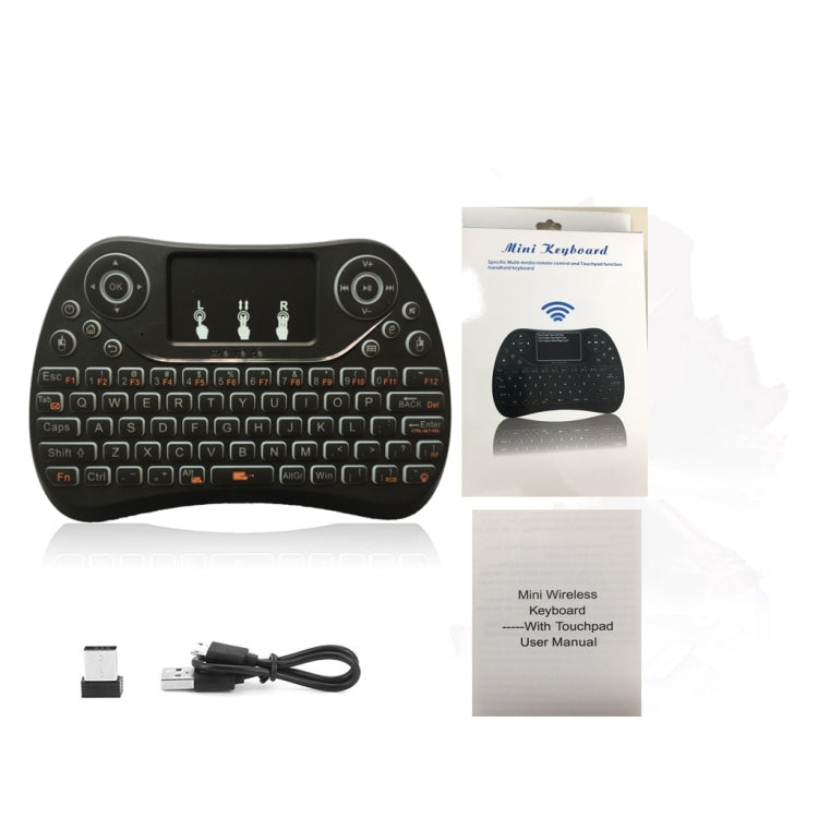 I8 Max 2.4GHz Mini Wireless Keyboard with Touchpad Rechargeable Fly Air Mouse Smart Game 7-color Backlit -  by buy2fix | Online Shopping UK | buy2fix