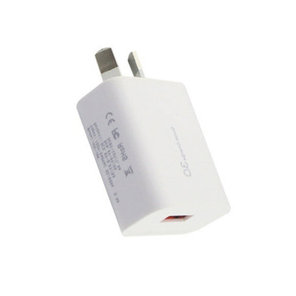 QC 3.0 18W 3A Single USB Interface Charger, AU Plug - USB Charger by buy2fix | Online Shopping UK | buy2fix