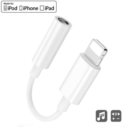 Zs-kl21836 2 PCS 8 Pin to 3.5mm Earphone Adapter Audio Adapter, Compatible with IOS 13 System - Earphone Adapter by buy2fix | Online Shopping UK | buy2fix