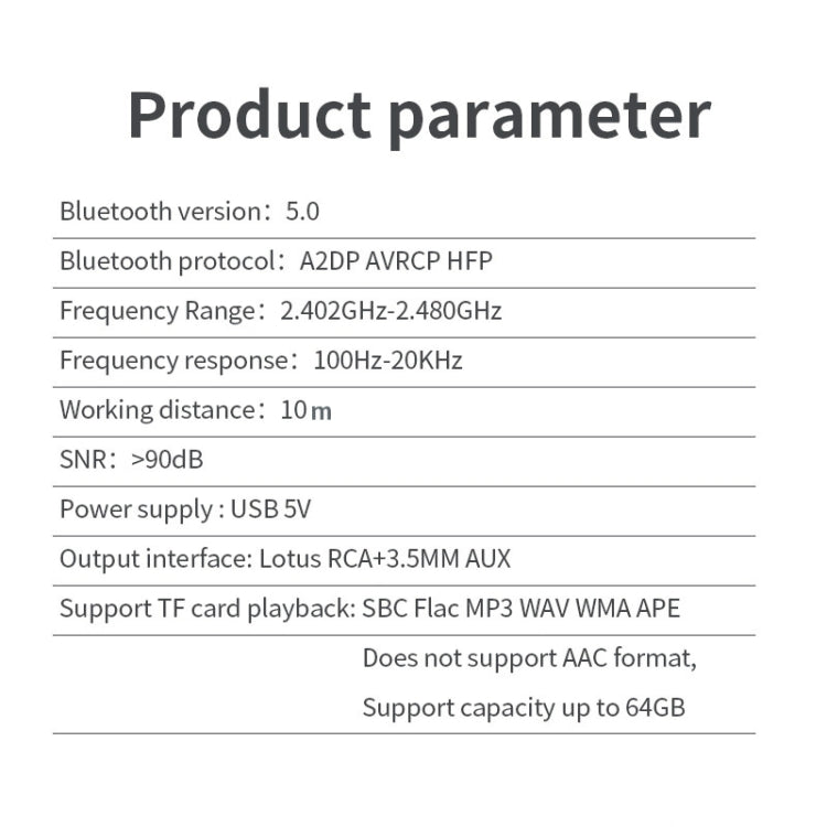 R6 NFC Bluetooth 5.0 Desktop Music Receiver Bluetooth Receiver, Support TF Card - Apple Accessories by buy2fix | Online Shopping UK | buy2fix