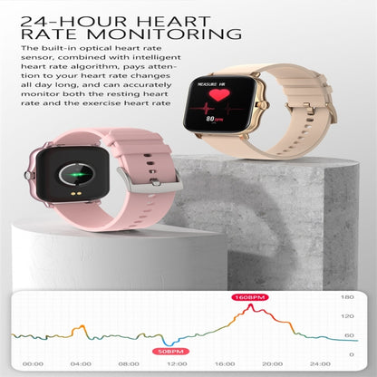 Y20 1.69 inch Color Screen Smart Watch IP67 Waterproof,Support Heart Rate Monitoring/Blood Pressure Monitoring/Blood Oxygen Monitoring/Sleep Monitoring(Pink) - Smart Wear by buy2fix | Online Shopping UK | buy2fix