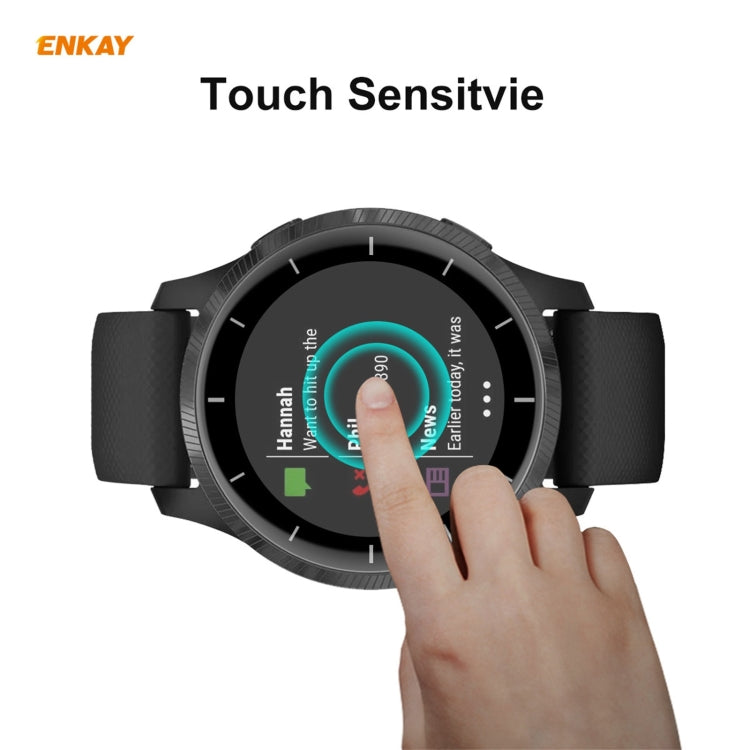 For Venu 2 / Vivoactive 4 45mm ENKAY Hat-Prince 3D Full Screen Soft PC Edge + PMMA HD Screen Protector Film - Screen Protector by ENKAY | Online Shopping UK | buy2fix