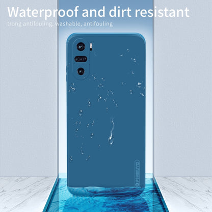 For Xiaomi Redmi K40 / K40 Pro / K40 Pro+/Poco F3/ Mi 11i / Mi 11X PINWUYO Touching Series Liquid Silicone TPU Shockproof Case(Blue) - Xiaomi Accessories by PINWUYO | Online Shopping UK | buy2fix