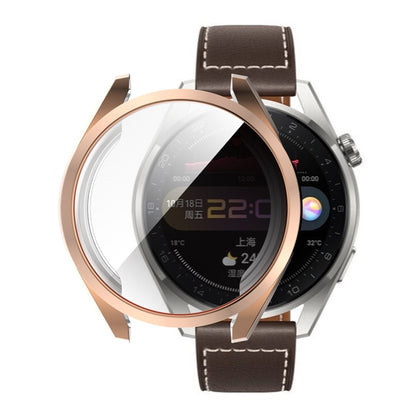 For Huawei Watch 3 Pro 48mm ENKAY Hat-Prince Full Coverage Transparent Soft Case TPU HD Clear Cover(Rose Gold) - Watch Cases by ENKAY | Online Shopping UK | buy2fix