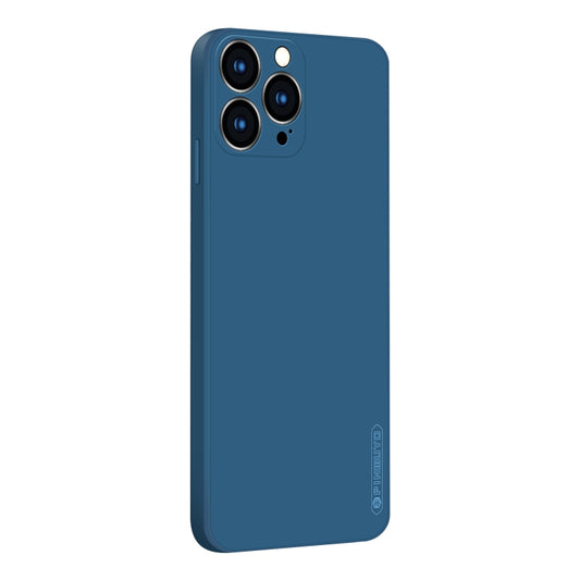 For iPhone 13 Pro Max PINWUYO Touching Series Liquid Silicone TPU Shockproof Case (Blue) - iPhone 13 Pro Max Cases by PINWUYO | Online Shopping UK | buy2fix