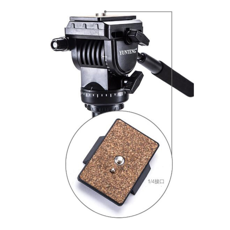 YUNTENG VCT-558 Camera Monopod + Fluid Pan Head + Unipod Holder - Camera Accessories by buy2fix | Online Shopping UK | buy2fix