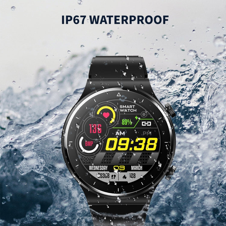 N58 IP67 1.28 inch Touch Color Screen Smart Watch(Stainless Steel Black) - Smart Wear by buy2fix | Online Shopping UK | buy2fix