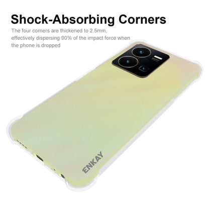 For vivo Y35 4G Global ENKAY Clear TPU Shockproof Phone Case - vivo Cases by ENKAY | Online Shopping UK | buy2fix