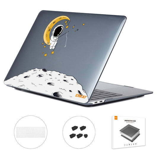 For MacBook Pro 15.4 A1707/A1990 ENKAY Hat-Prince 3 in 1 Spaceman Pattern Laotop Protective Crystal Case with TPU Keyboard Film / Anti-dust Plugs, Version:US(Spaceman No.3) - MacBook Pro Cases by ENKAY | Online Shopping UK | buy2fix