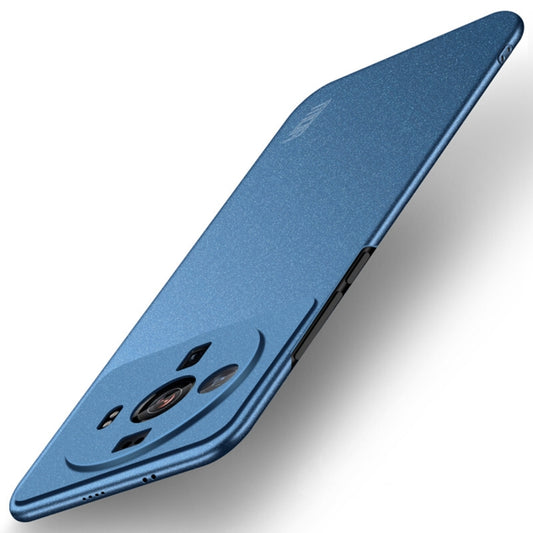 For Xiaomi 12s Ultra MOFI Fandun Series Frosted PC Ultra-thin Phone Case(Blue) - Xiaomi Cases by MOFI | Online Shopping UK | buy2fix