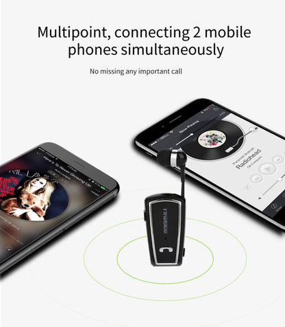 Fineblue F-V3 Bluetooth 4.1 Wireless Stereo Bluetooth In-Ear Earphone Mini Headset Gold - Bluetooth Earphone by Fineblue | Online Shopping UK | buy2fix